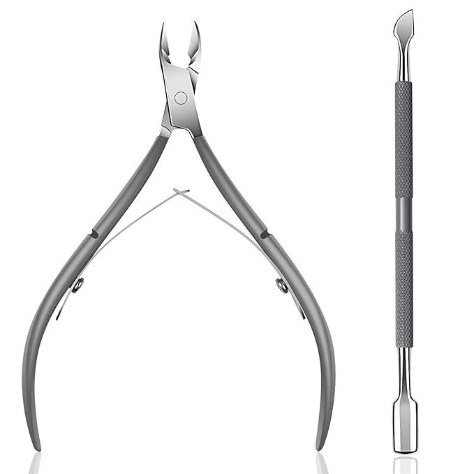 Ejiubas Cuticle Trimmer with Cuticle Pusher Cuticle Nipper Professional Grade by Ejiubas