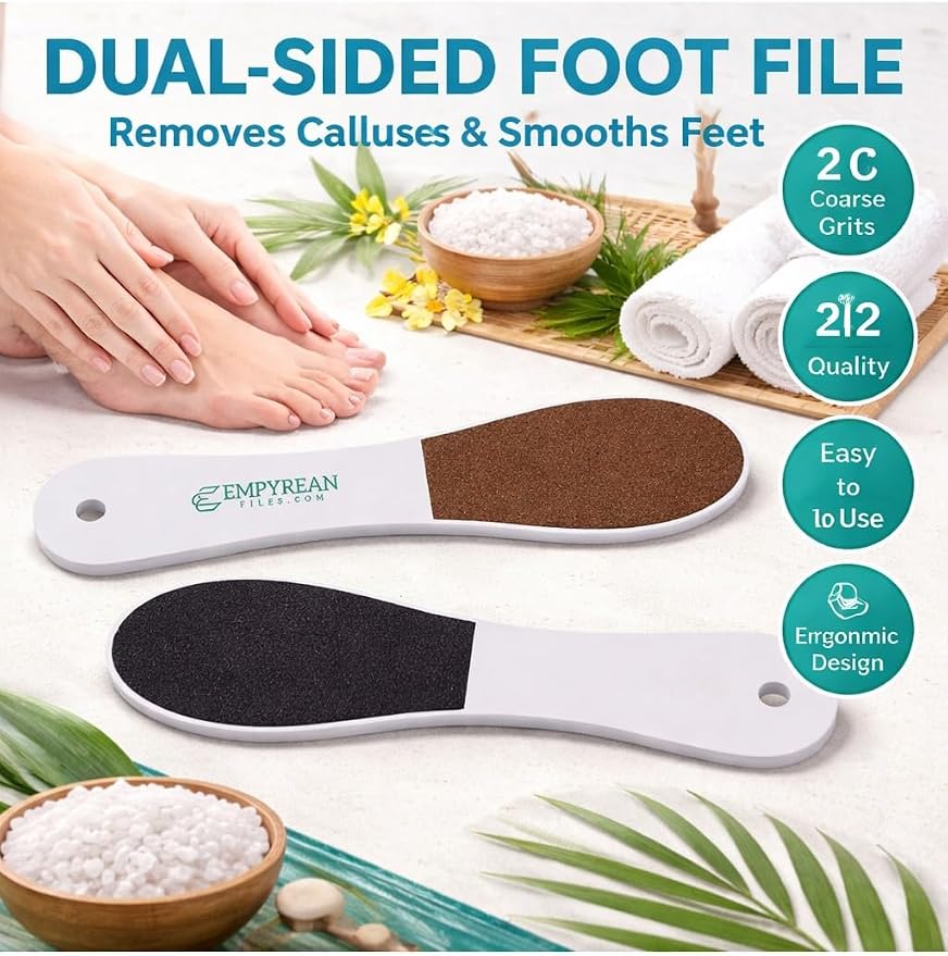 Empyrean Foot Callus Remover File, Dual Grit 80/100, Made in USA, Washable - Image 5