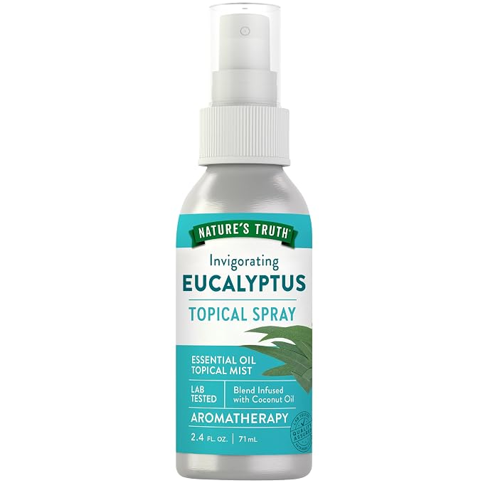 Nature's Truth Eucalyptus Mist Spray 2.4 fl oz | Pure Essential Oil by NaturesTruth