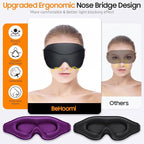 BeHoomi Sleep Mask, 2 Packs Premium Eye Mask - Image 2