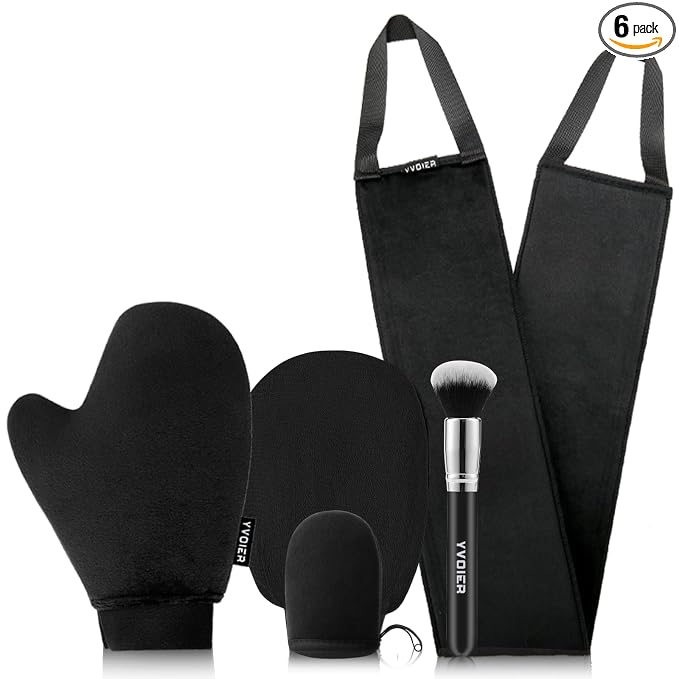 Yvoier Streakless Self Tanning Mitt Applicator Kit, 5 Pack Self Tanner Mitt by YVOIER