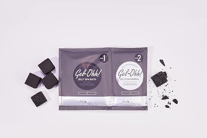 AvryBeauty Gel-Ohh Jelly Spa Bath 3 Pack, Charcoal Infused, Ginger and - Image 2