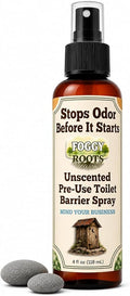 Unscented Pre-Poop Toilet Spray – Stops Odor Before It Starts, Bathroom Odor by FoggyRoots
