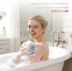 2-Pack Loofah Washcloth Combo 2-in-1, Exfoliating Soap Saver Pouch - Image 4