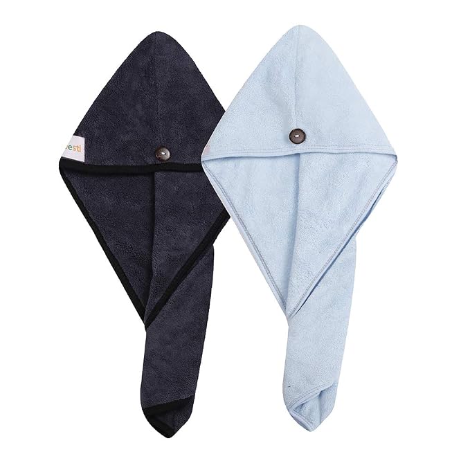M-bestl 2 Pack Hair Drying Towels, Hair Towel Wrap, Absorbent Microfiber Hair - Image 2