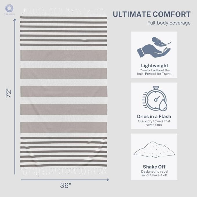 Cotton Turkish Beach Towel - Image 5