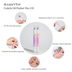 Ceramic Cuticle Pusher & Oil Pen, 2ml Rose/Lavender/Fragrance Free Scented Nail - Image 3