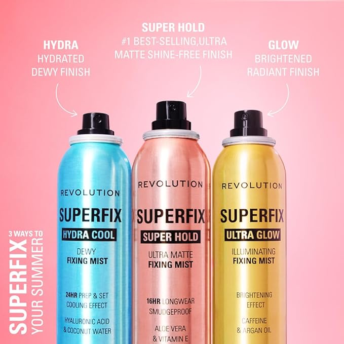 Revolution Beauty London, Superfix Misting Makeup Setting Spray, Ultra Matte & - Image 4