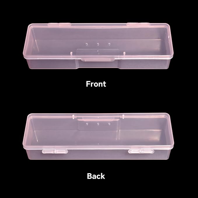 4Pcs Transparent Storage Boxes For Nail Tool Professional Pedicure Manicure - Image 4