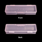 4Pcs Transparent Storage Boxes For Nail Tool Professional Pedicure Manicure - Image 4