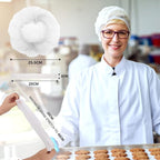 Wecolor 100 Pack 21" Disposable Nonwoven Bouffant Caps Hair Net - Image 2