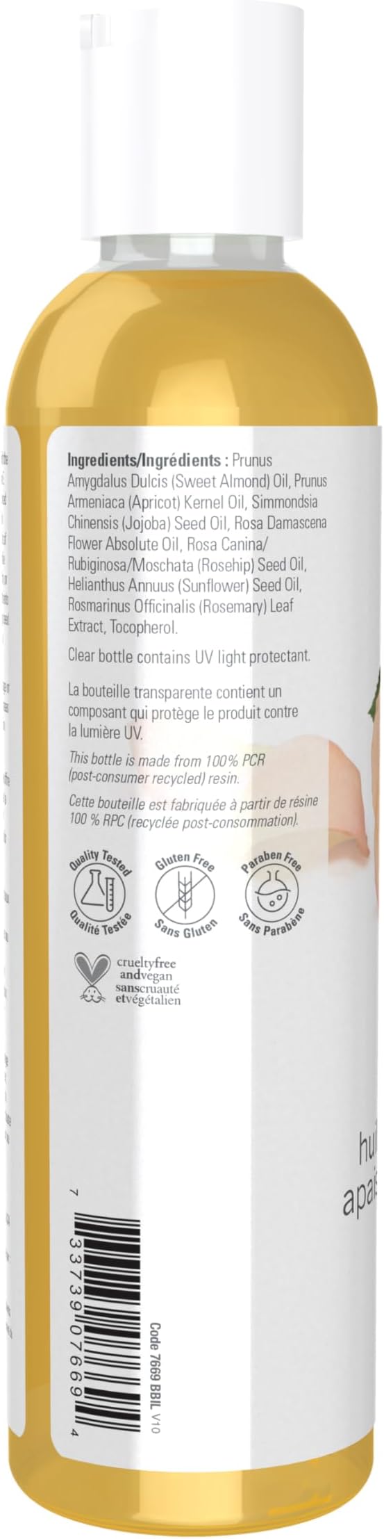 NOW Solutions, Tranquil Rose Massage Oil, Body Moisturizer - Image 3
