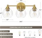 VONLUCE Bathroom Light Fixtures, 3-Light Bathroom Vanity Light - Image 5