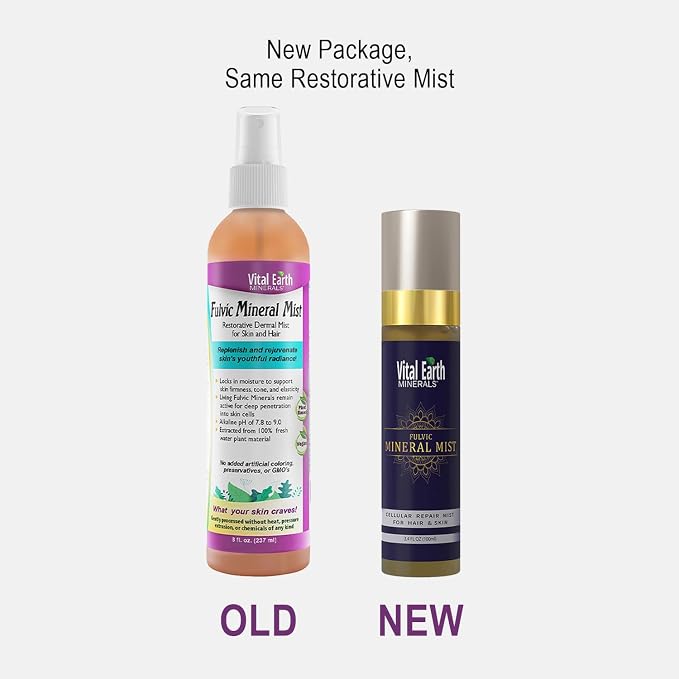 Vital Earth Fulvic Mineral Facial Mist, Travel-Friendly – Anti-Aging Face & - Image 4