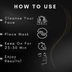 OMWAH Activated Charcoal Hydrogel Under Eye Patches, Snail Mucin Moisturizer & - Image 2