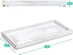 ALELION 13" White Bathroom Vanity Tray - Image 4