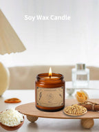 Scented Candles Gift, 16oz Large Jar Scented Candle – Rose Soy Wax Candle - Image 3