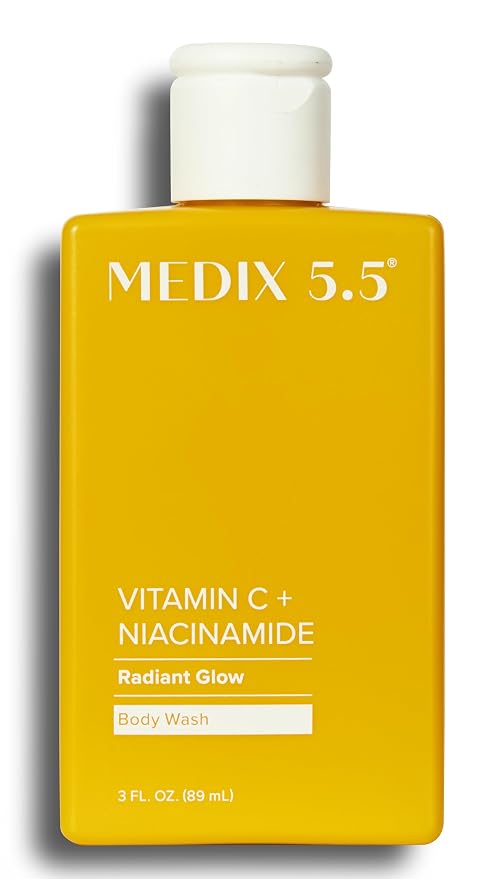 MEDIX Radiant Glow Vitamin C Body Wash W/ Niacinamide | Citrus Scented Gentle - Image 8