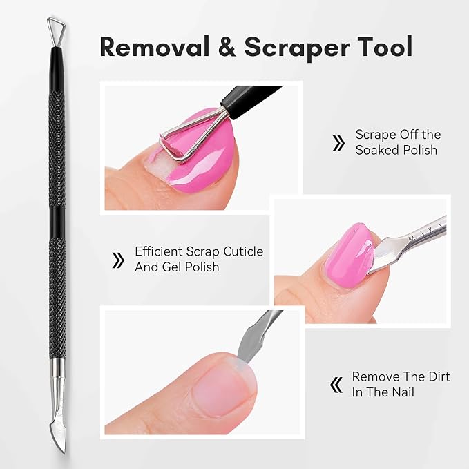 Makartt Cuticle Trimmer Set: Professional Cuticle Nipper and 2 Cuticle Pushers - Image 5