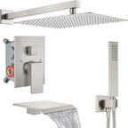 Midanya Shower System with Tub Spout, Bathtub Shower Faucet Set with Square by Midanya