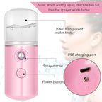 Mudder 4 Pcs Nano Facial Mister Handy Nano Mist Sprayer 30ml Visual Water Tank - Image 4