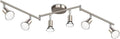 Ascher 6-Light LED Track Lighting Kit, Flexibly Rotatable Light Heads, 6 Way by Ascher