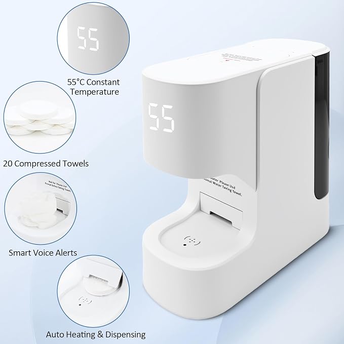 Hot Face Towel Warmer with Voice Alert - Image 3