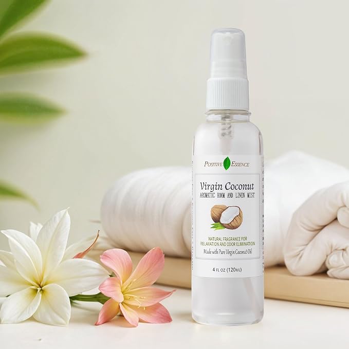 Virgin Coconut Linen and Room Spray, Natural Aromatic Mist Made - Image 4