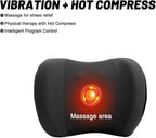 car headrest Pillow, Heat up Vibration Massage Neck Pillow, Memory Cotton Pillow - Image 3
