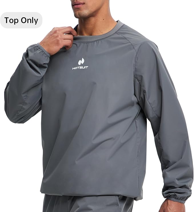 HOTSUIT Men Sauna Suit Sweat Suits Durable Gym Exercise Workout Jacket - Image 3
