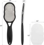 2 Pcs Foot Files with Skin Catcher, Stainless Steel Foot Rasp Callus Remover - Image 2