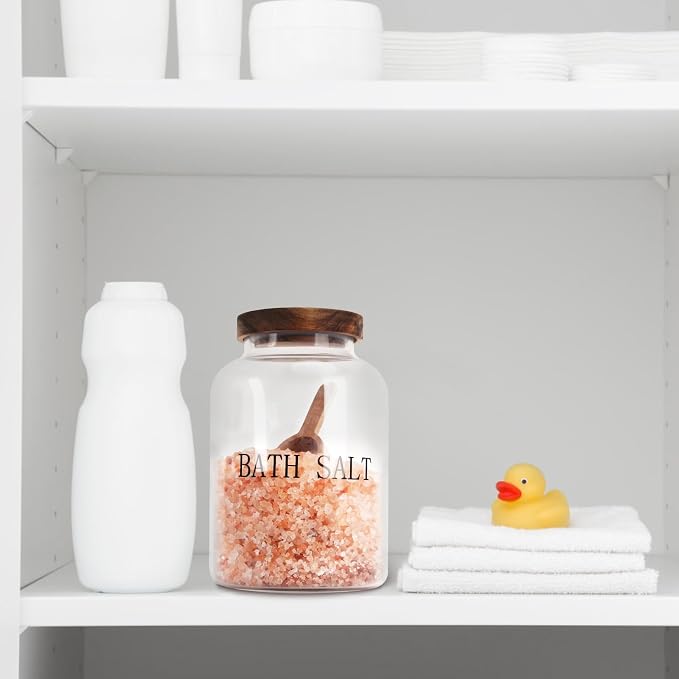 BKYFPQ 74 oz Glass Bath Salts Jar, Bath Salt Container - Image 7