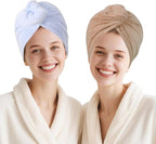 Microfiber Hair Drying Towel Wrap - Image 2