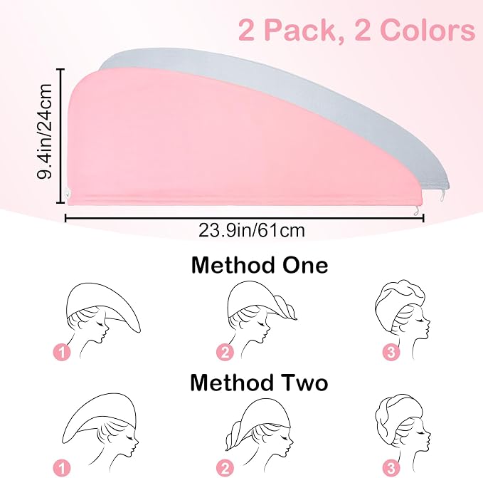 Basumee Microfiber Hair Towel Wrap - Image 6