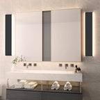 Aipsun 30W/32.6in Modern Black Vanity Light Indoor Modern Rectangular LED Wall - Image 4
