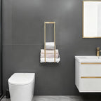 Towel Racks for Bathroom, NEWRAIN Stainless Steel Rolled Towel Storage Wall - Image 2