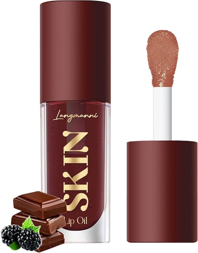 LANGMANNI Moisturizing Lip Oil, No-Sticky Lip Gloss Lip Balm Lip Care, Fruit by LANGMANNI