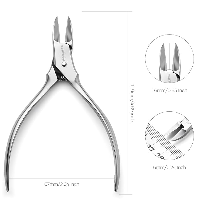 FAMILIFE Cuticle Nippers Scissors – Professional Stainless Steel Cuticle Trimmer - Image 5