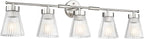 Brushed Nickel Bathroom Vanity Light, HWH 5-Light Bathroom Light Fixtures by HWHINVESTMENT