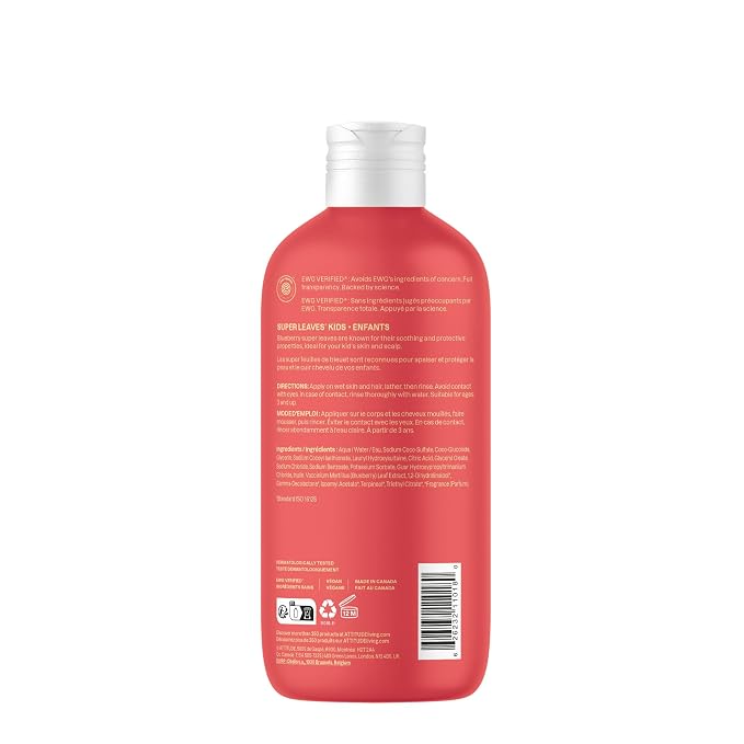ATTITUDE Shampoo and Body Wash for Kids, EWG Verified Hair and Body Cleanser - Image 6