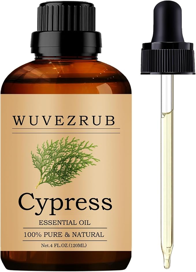 Cypress Essential Oils, 120ML Pure and Natural Essential Oil by WUVEZRUB