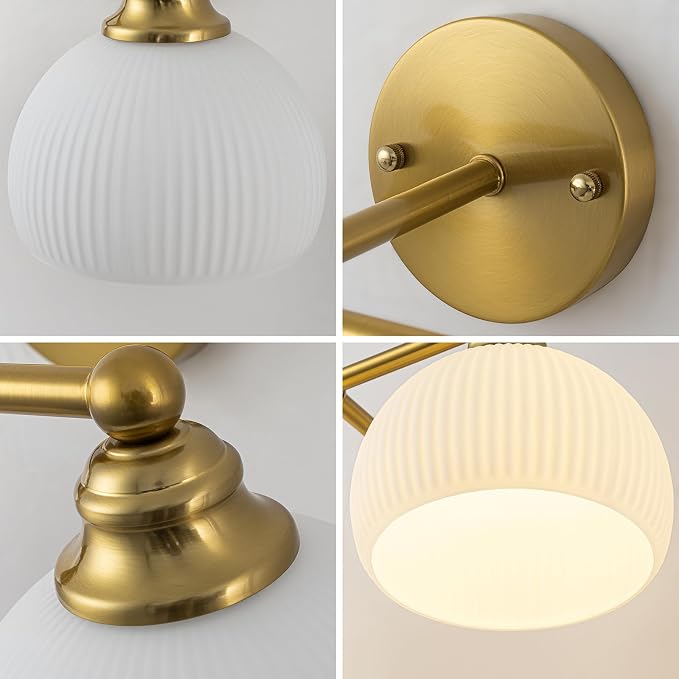 GoYeel Bathroom Vanity Light Fixtures, 2 Light Bathroom Lights Over Mirror - Image 4