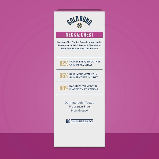 Gold Bond Age Renew Neck and Chest Firming Cream, 2 oz., Clinically Tested Skin - Image 2