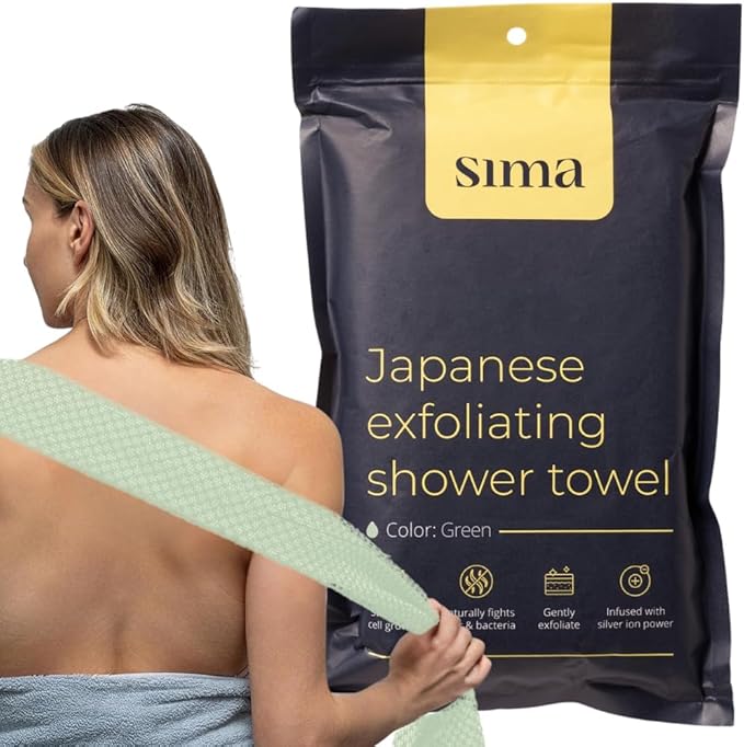Sima Brand Exfoliating Washcloth Face & Body Scrub Towel by SimaBrand