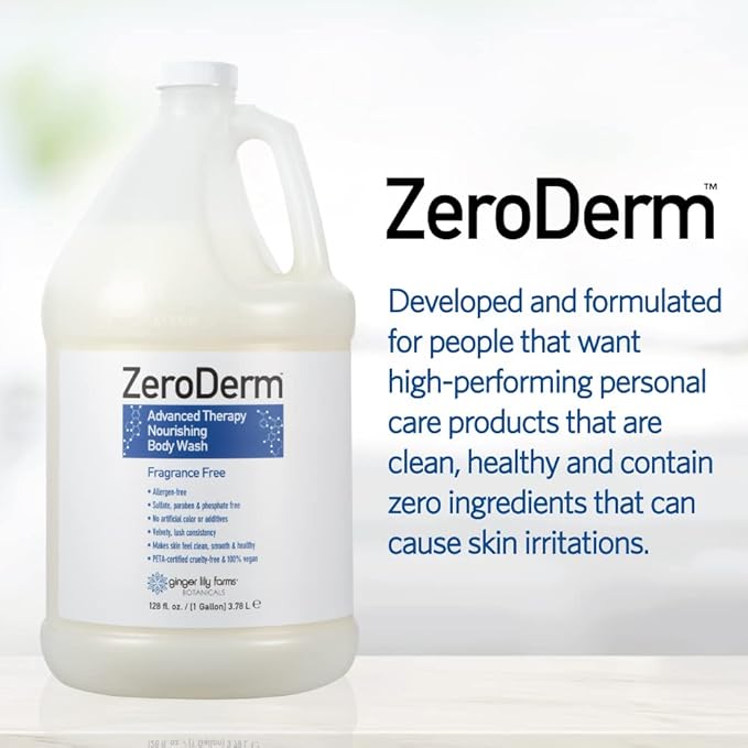 Ginger Lily Farms Botanicals ZeroDerm Advanced Therapy Nourishing Body Wash - Image 6