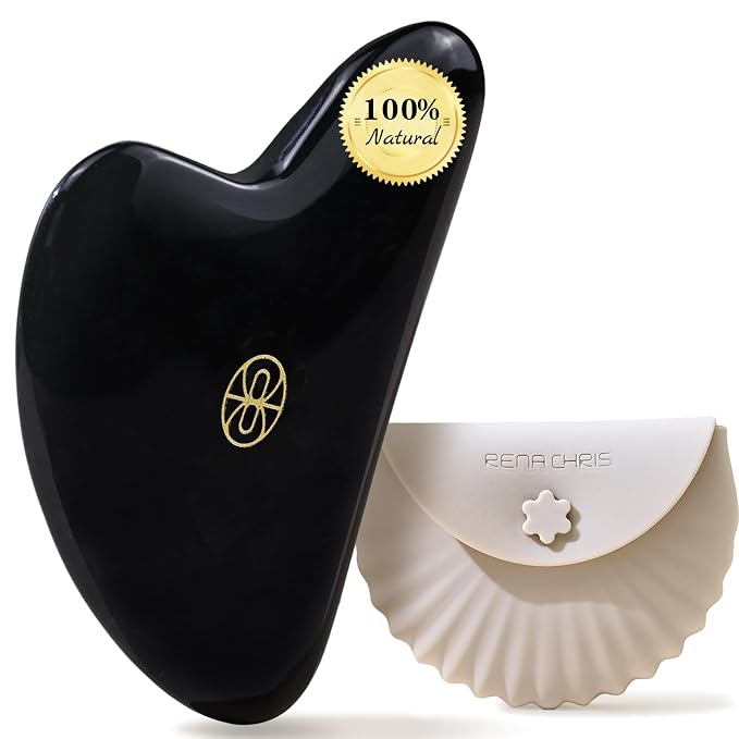 Rena Chris Gua Sha Facial Tools, Manual Massage Tool by RenaChris