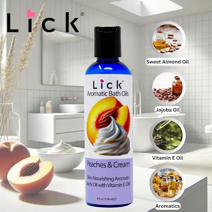 Lick Peaches and Whipped Ceam Aromatic Bath Oil - Image 7