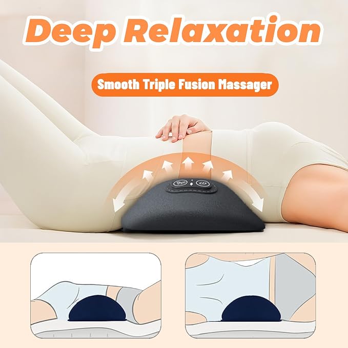 3 in 1 Lumbar Pillow，Smooth Triple Fusion Electric Back Massager - Image 2