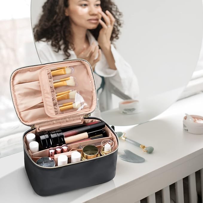 OCHEAL Makeup Bag, Portable Cosmetic Bag, Large Capacity Travel Makeup Case - Image 8
