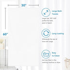 HOMEXCEL Bath Towel Set Pack of 4, 30 x 60 Inches Large Microfiber Bath Towels - Image 5
